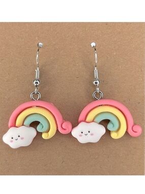 Cute Resin Rainbow Dangle Earrings